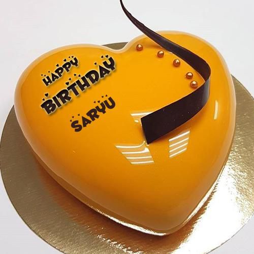 Heart Shape Anniversary Mango Cake - 1kg | Anniversary Cakes
