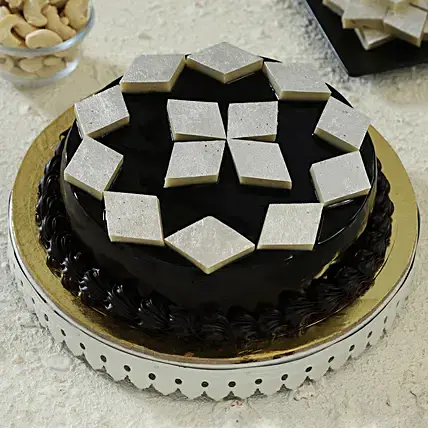 Kaju Katli Cake | Kaju katli, Cake decorating designs, Rasmalai cake recipe