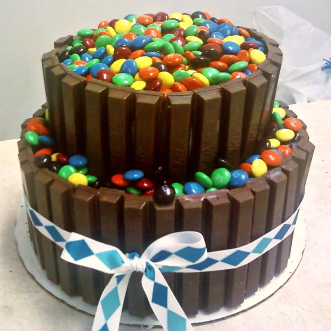 Two Kg Colorful Gems Chocolate Cakes @ Best Price | Giftacrossindia