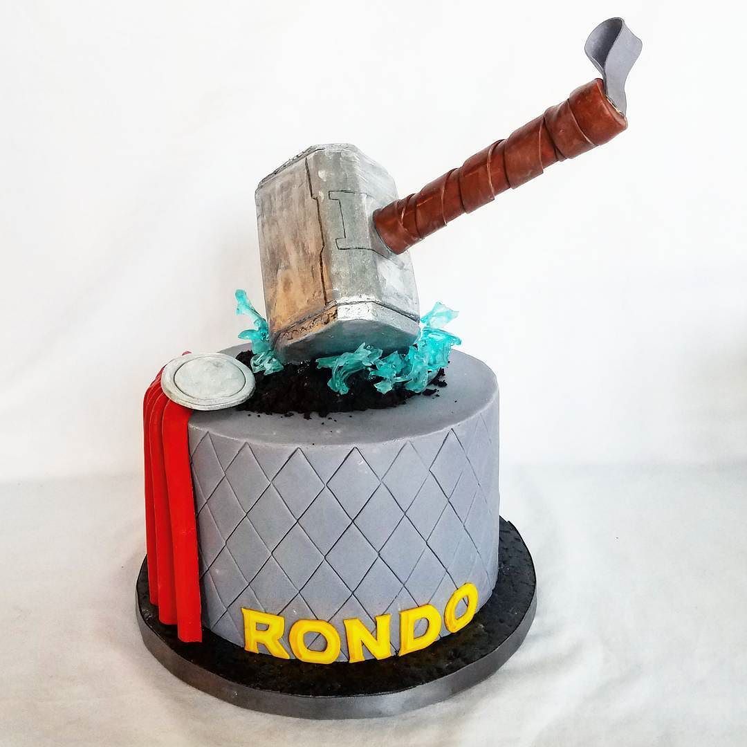 Send Thor Theme Cake - 3kg Gifts To hyderabad