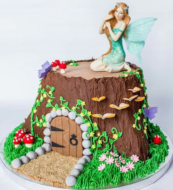 Garden Theme Birthday Cake